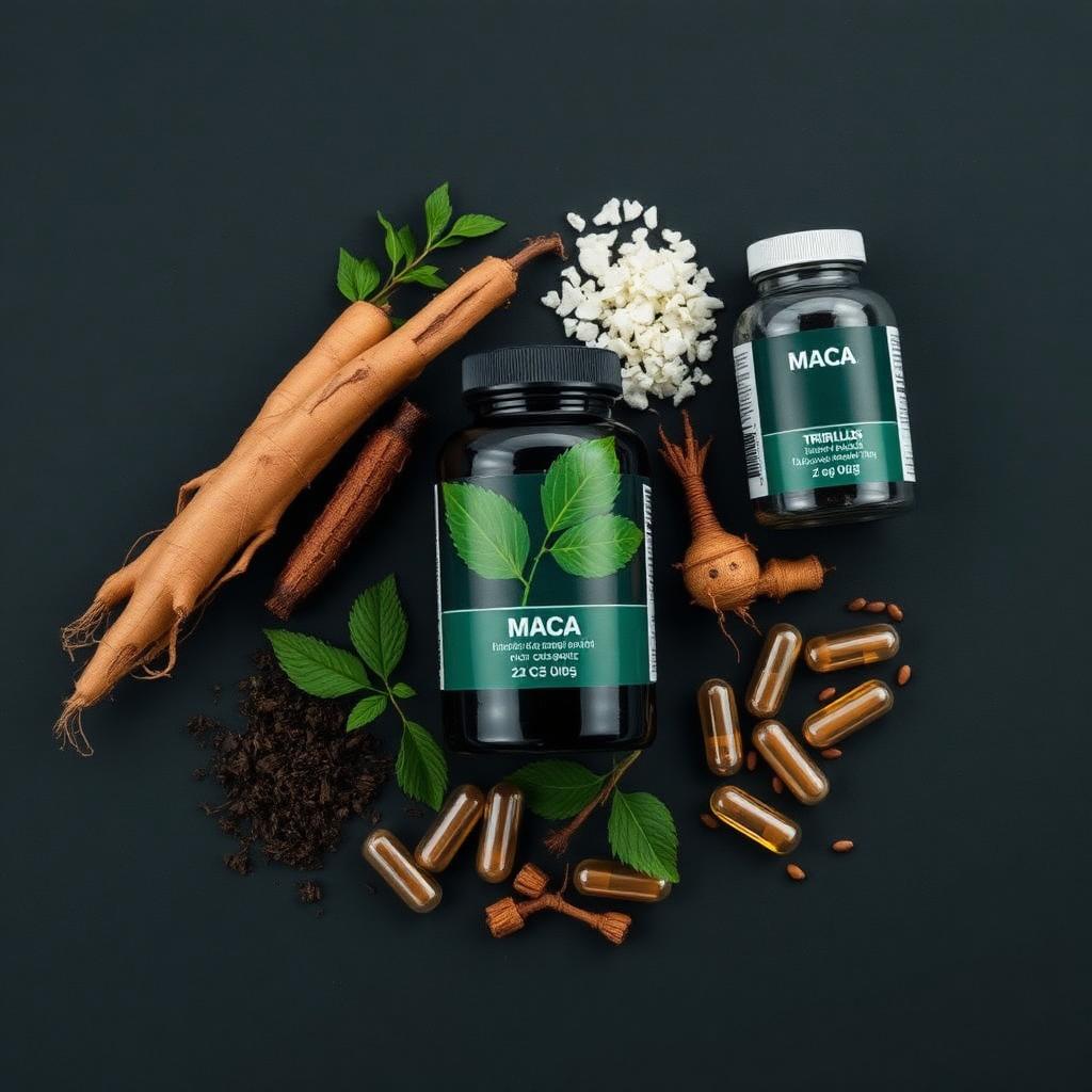 Natürliche Inhaltsstoffe von TitanSchub - Maca, Ginseng, Tribulus, Zink